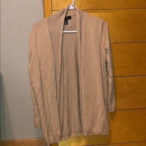 Forever 21 Beige/Tan cardigan, M